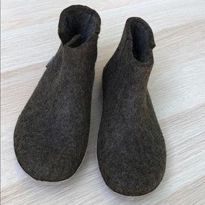 Glerup all wool and leather slippers.